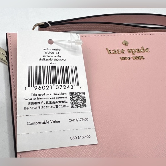NWT Kate Spade Staci Saffiano Leather Wristlet - Picture 4 of 8